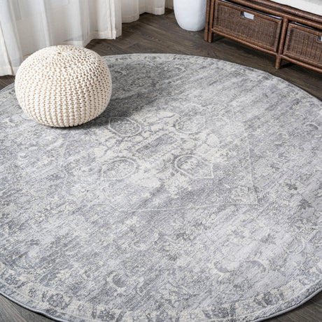 Modern-Persian-Vintage-Round-Area-Rug-Area-Rugs