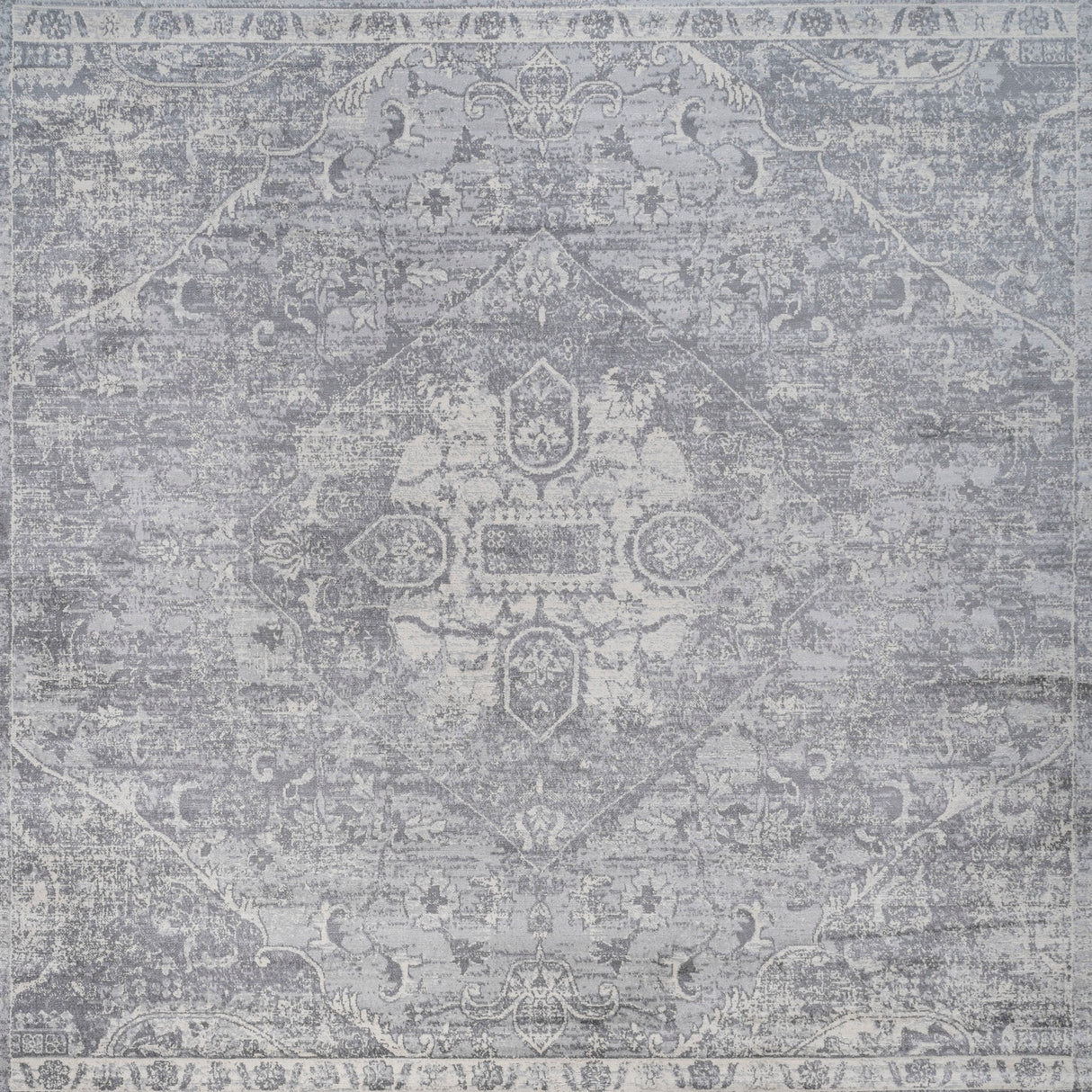 Modern Persian Vintage Square Area Rug