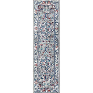 Modern Vintage Medallion Runner Rug