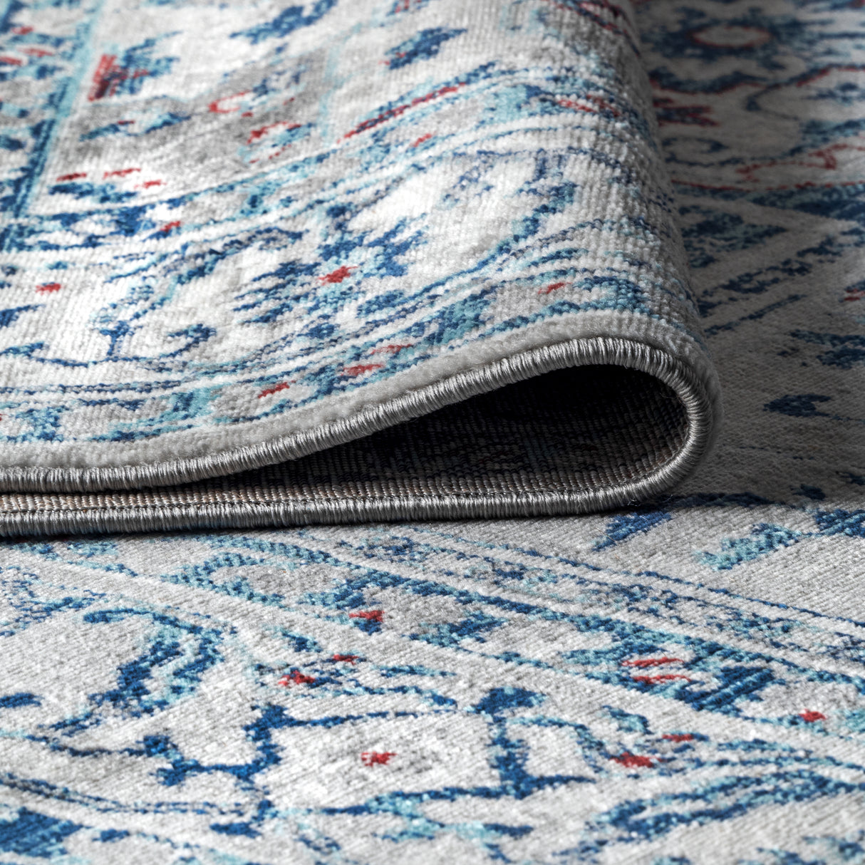 Modern Vintage Medallion Runner Rug