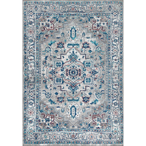 Modern Vintage Medallion Area Rug