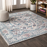 Modern Vintage Medallion Square Area Rug