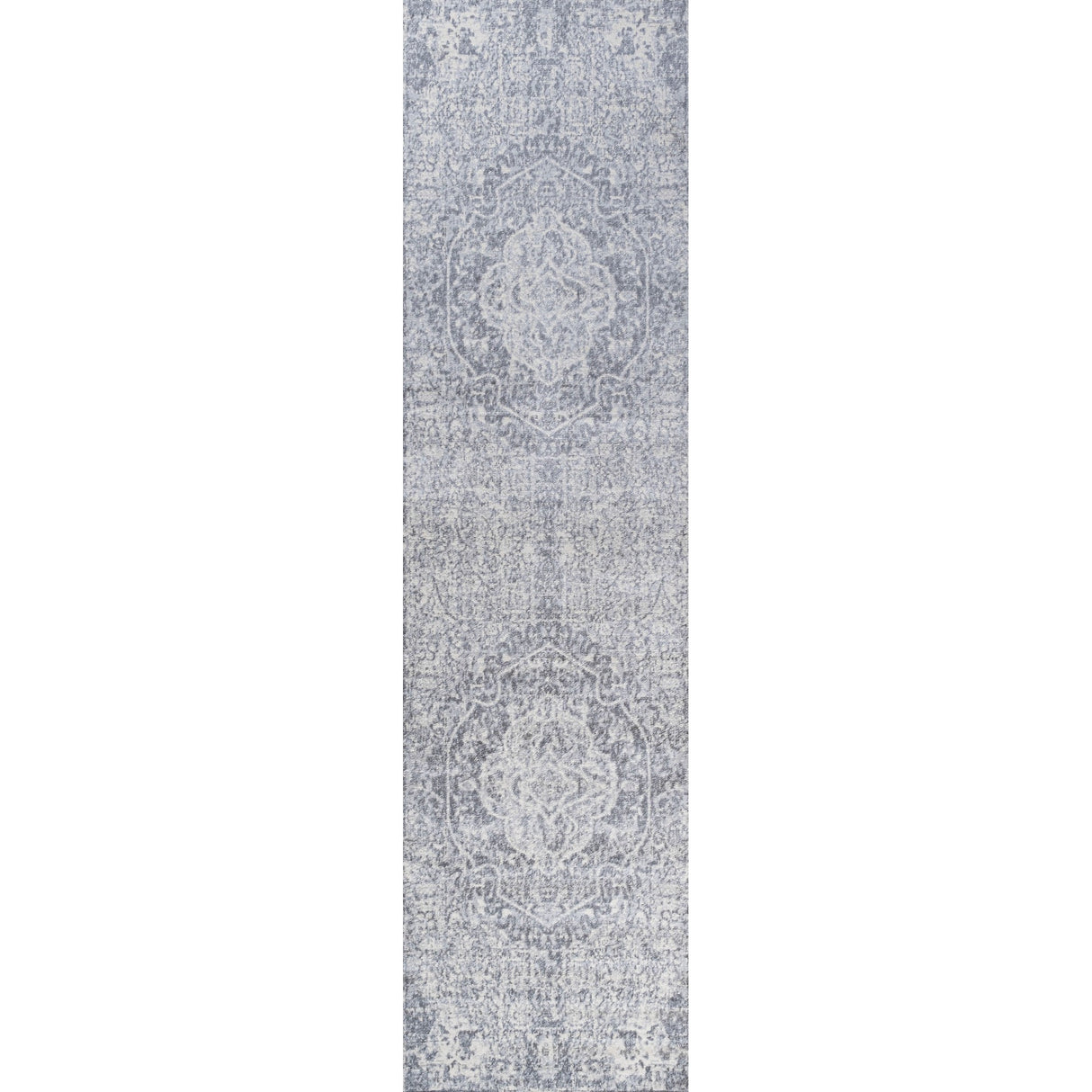 Modern Vintage Medallion Runner Rug