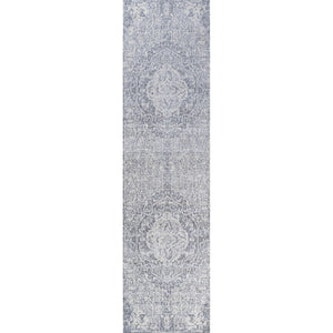 Modern Vintage Medallion Runner Rug