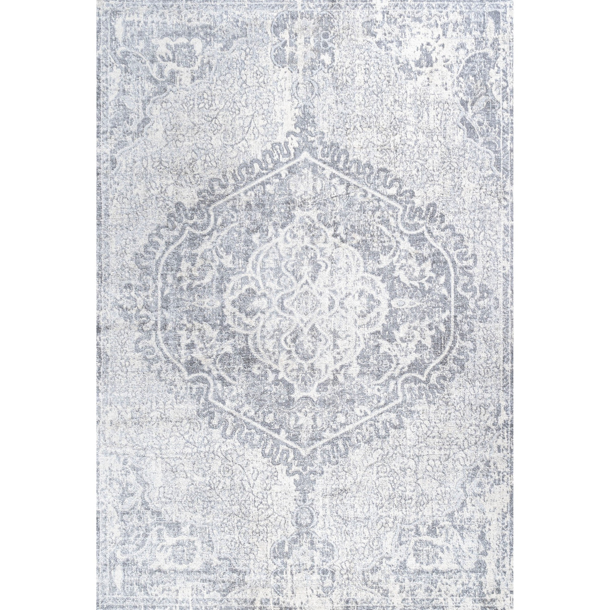 Modern Vintage Medallion Area Rug