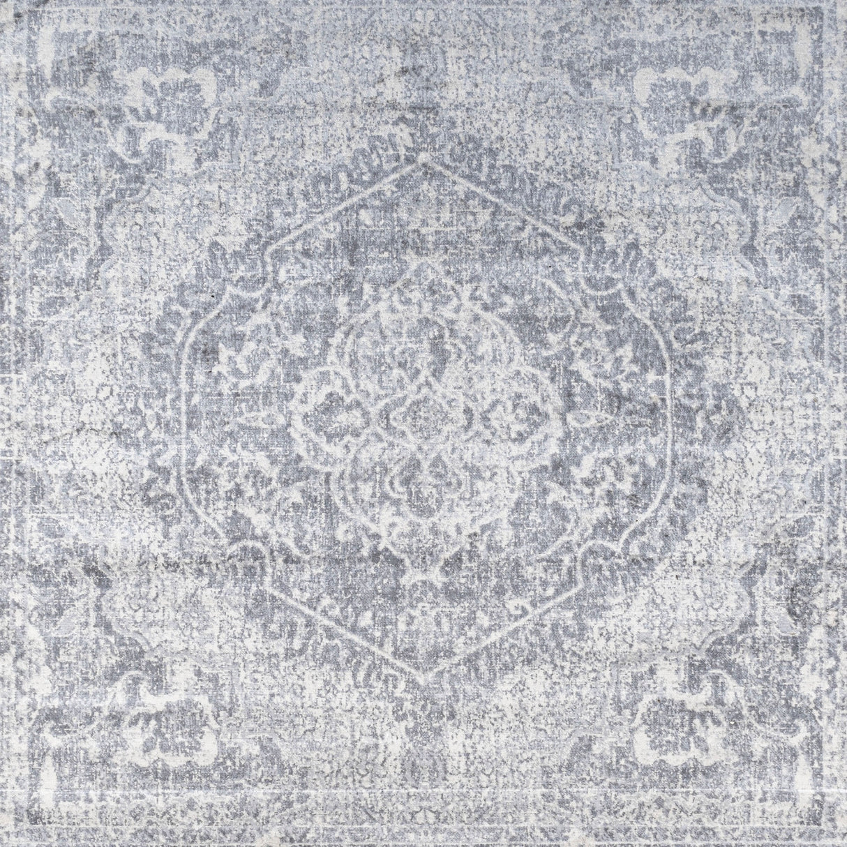 Modern Vintage Medallion Square Area Rug