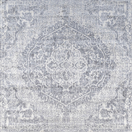 Modern Vintage Medallion Square Area Rug