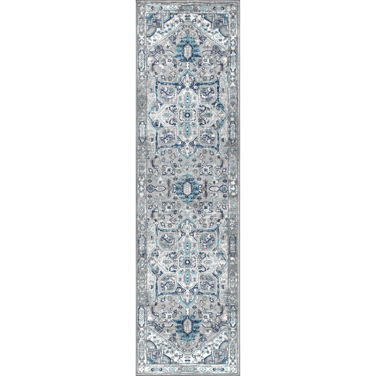 Persian Vintage Medallion Runner Rug