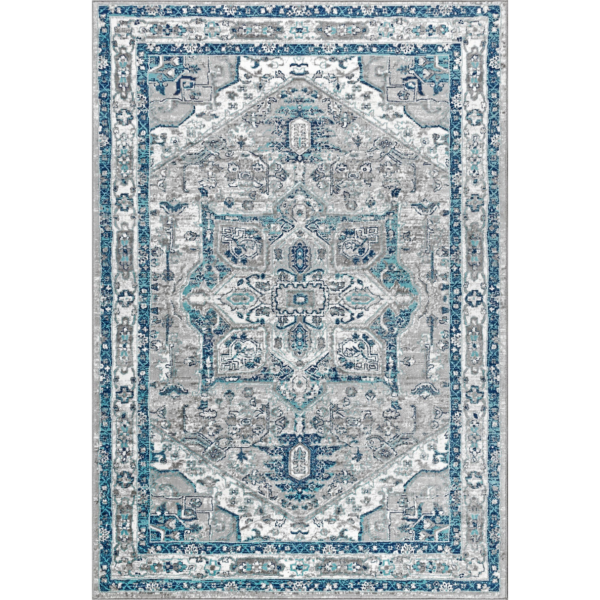 Persian Vintage Medallion Area Rug