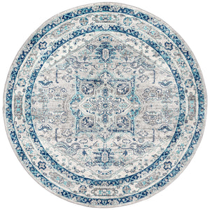 Persian Vintage Medallion Round Area Rug