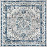 Persian Vintage Medallion Square Area Rug
