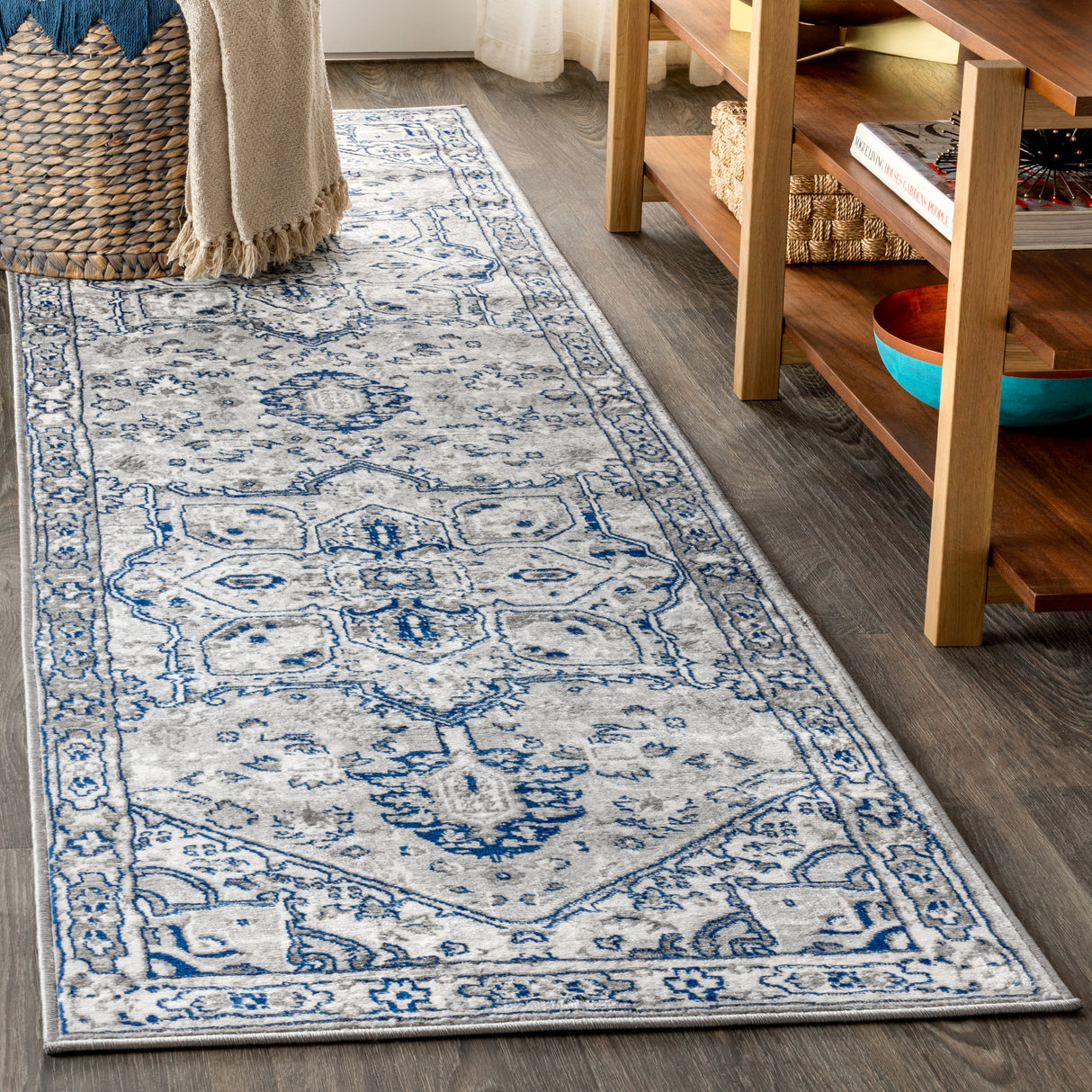 Persian Vintage Medallion Runner Rug