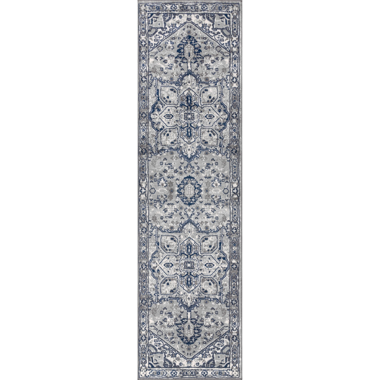 Persian Vintage Medallion Runner Rug