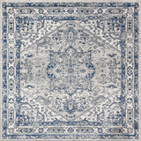 Persian Vintage Medallion Square Area Rug