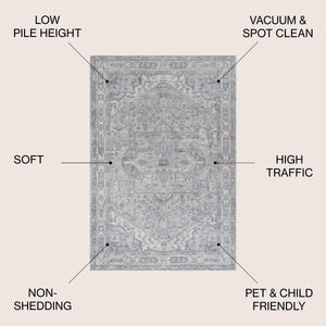 Persian Vintage Medallion Area Rug