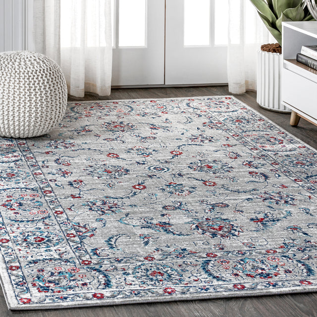 Gray-Modern-Persian-Vintage--Area-Rug-Area-Rugs