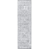 Gray Modern Persian Vintage Runner Rug