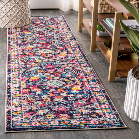 Modern-Persian-Boho-Floral-Runner-Rug-Runner-Rugs