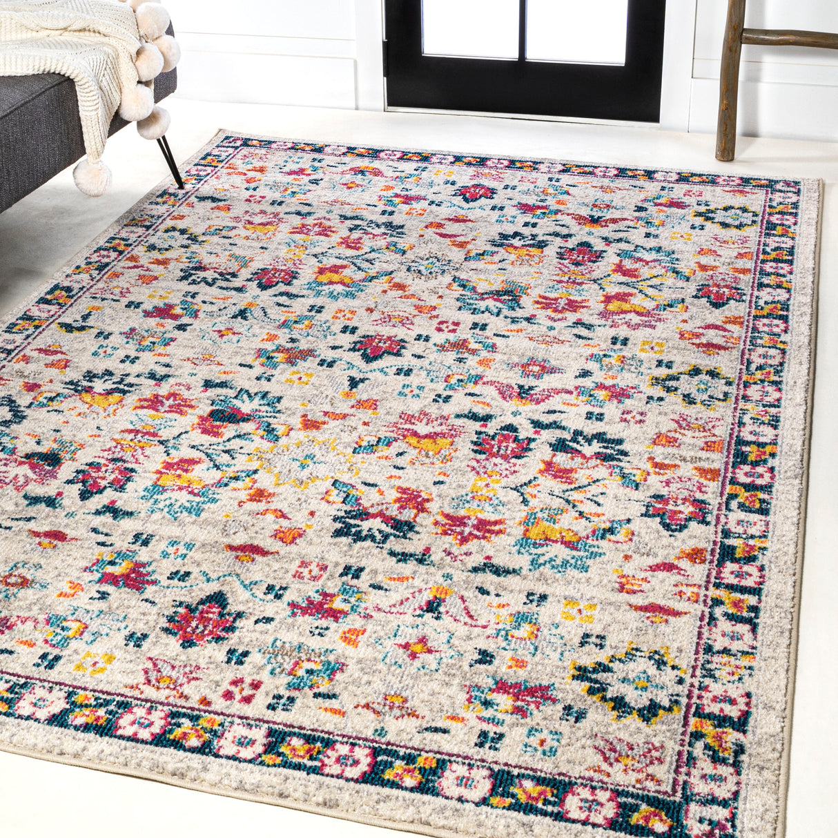 Modern-Persian-Boho-Floral-Area-Rug-Area-Rugs