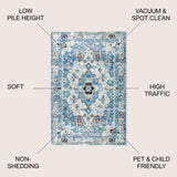 Modern Persian Boho Vintage Area Rug