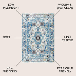 Modern Persian Boho Vintage Area Rug