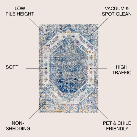 Modern Persian Boho Area Rug