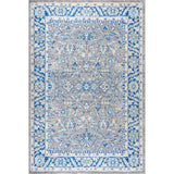 Gray Modern Persian Boho Floral Area Rug
