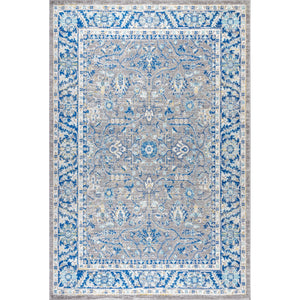 Gray Modern Persian Boho Floral Area Rug