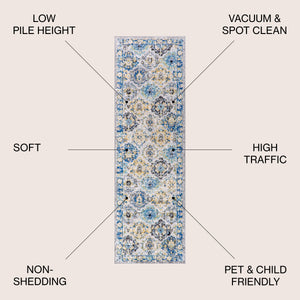 Modern Persian Boho Vintage Trellis Runner Rug