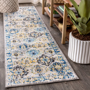 Modern Persian Boho Vintage Trellis Runner Rug