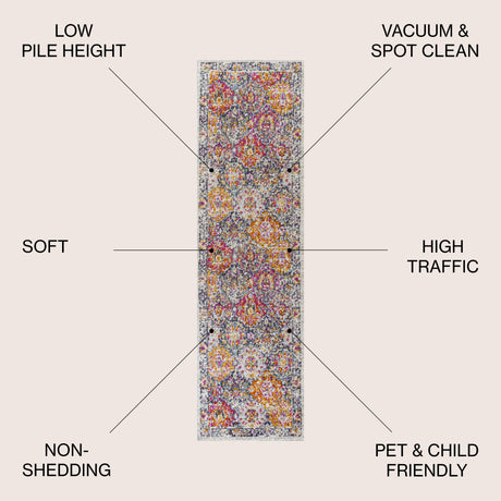 Persian Boho Vintage Runner Rug