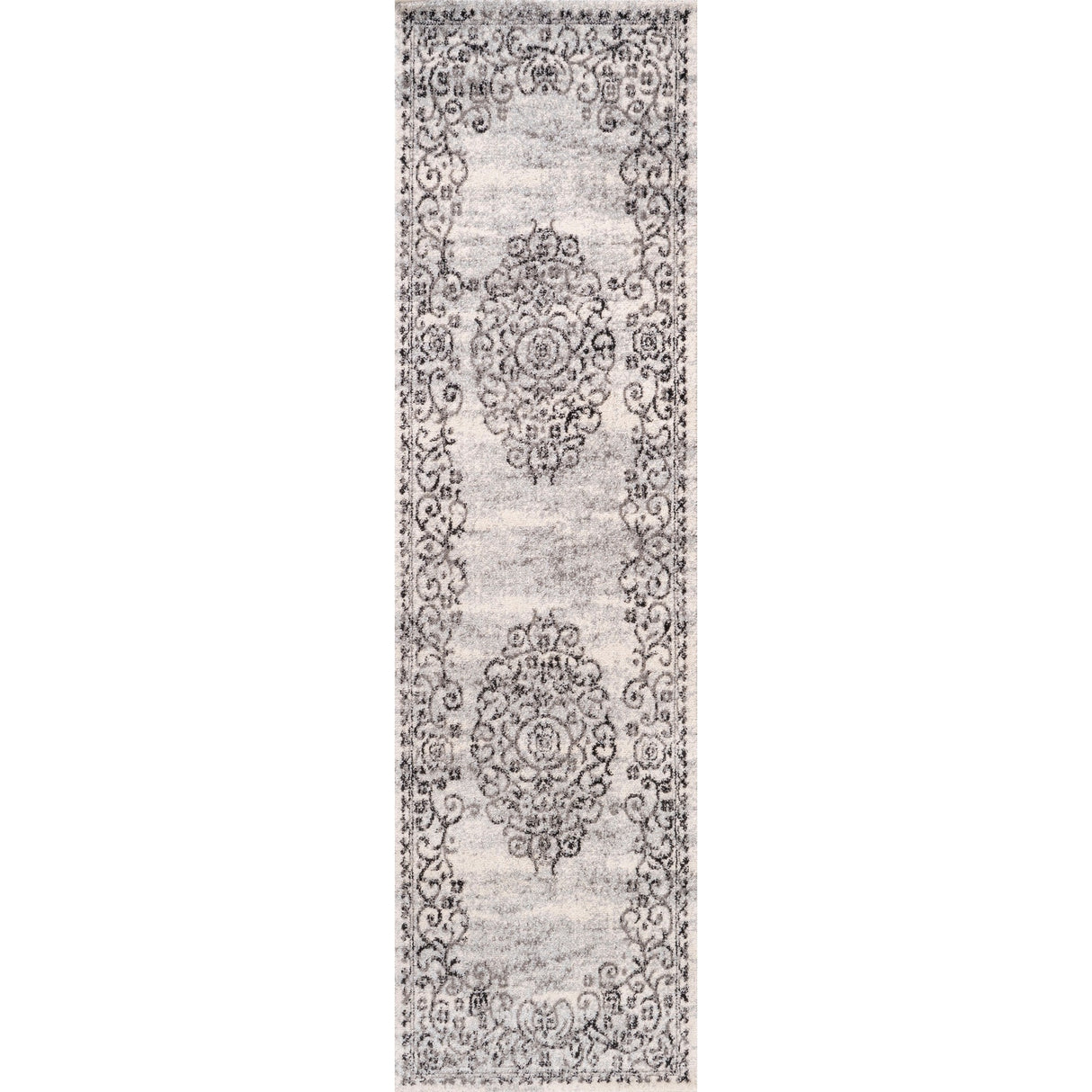 Minori Filigree Medallion Runner Rug