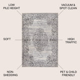 Minori Filigree Medallion Area Rug