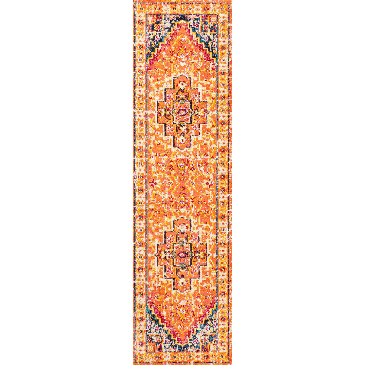 Brooklyn Geometric Medallion Runner Rug
