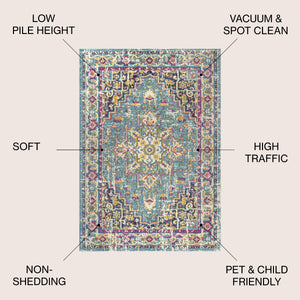 Brooklyn Geometric Medallion Area Rug