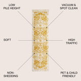 Audrey Bohemian Ornate Medallion Runner Rug