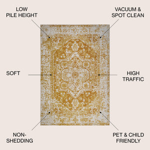 Audrey Bohemian Ornate Medallion Area Rug