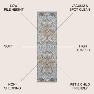Lorena Ornate Boho Medallion Runner Rug