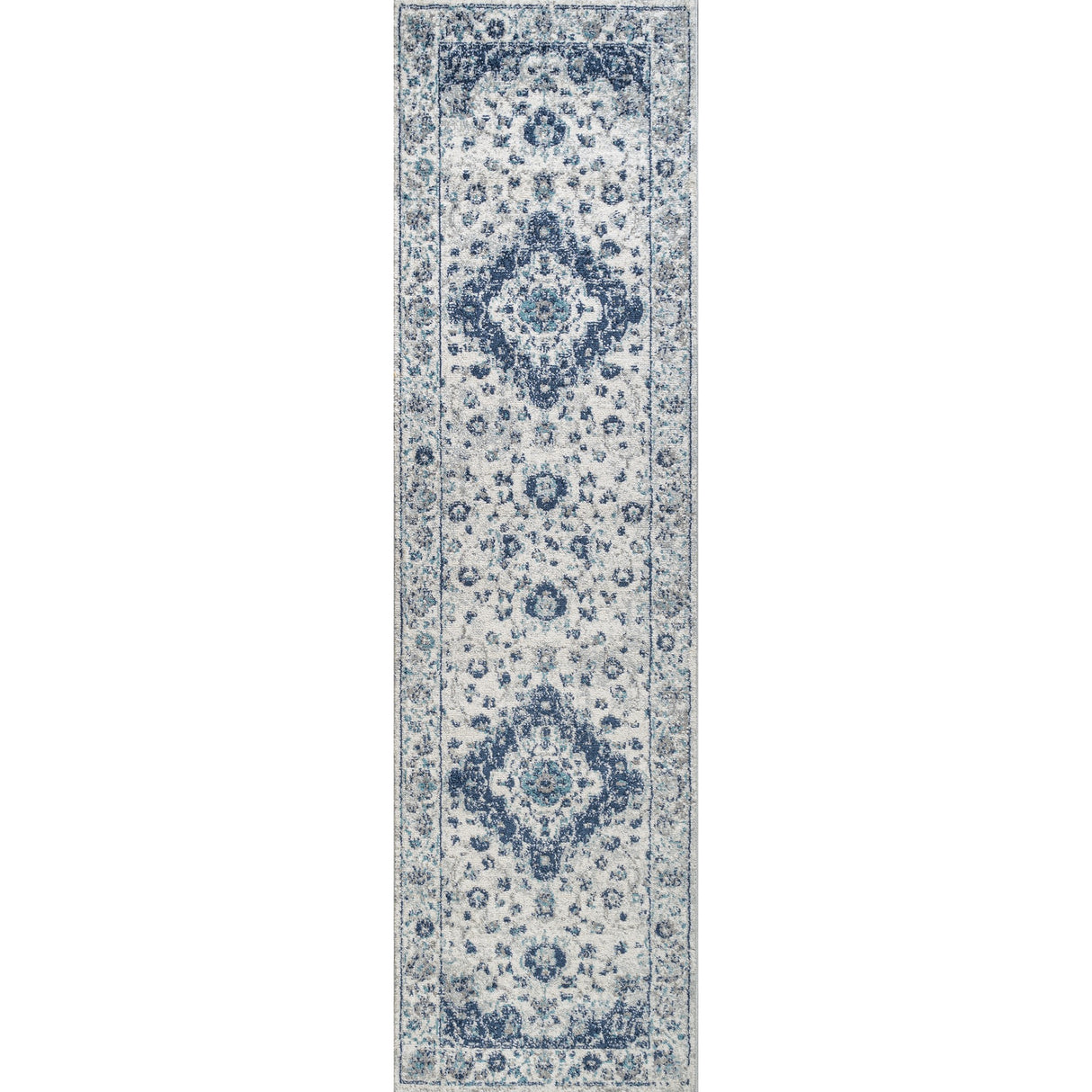 Indhira Ornate Medallion Persian Runner Rug