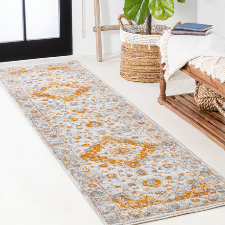 Indhira Ornate Medallion Persian Runner Rug