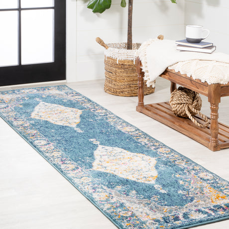 Zelda-Bohemian-Cottage-Medallion-Runner-Rug-Runner-Rugs
