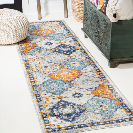 Kirman-Bohemian-Medallion-Runner-Rug-Runner-Rugs
