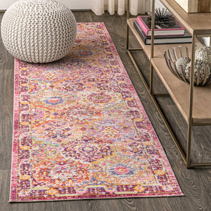 Flori-Bohemian-Medallion-Deep-Runner-Rug-Runner-Rugs