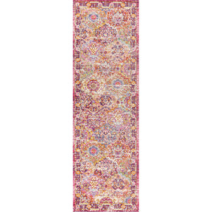 Flori Bohemian Medallion Deep Runner Rug