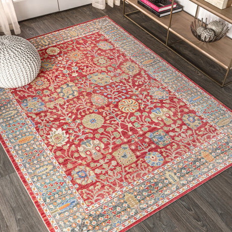 India-Flower-and-Vine-Area-Rug-Area-Rugs