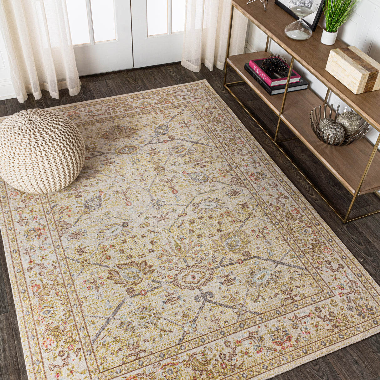 Alba Modern Faded Peshawar Area Rug