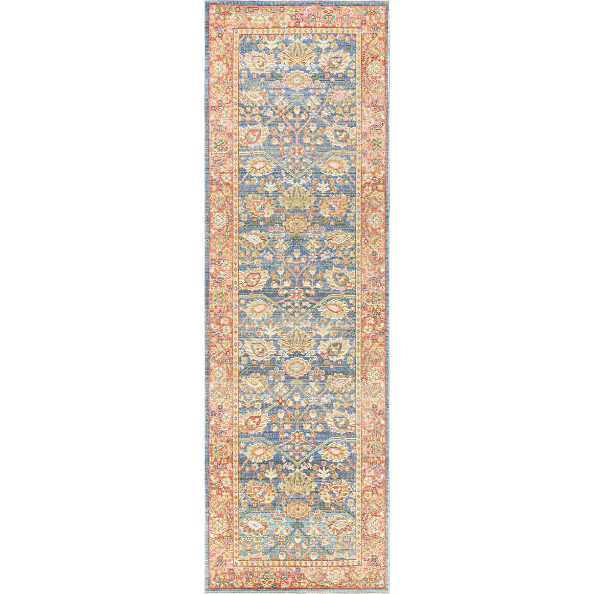 Alba Modern Faded Peshawar Runner Rug
