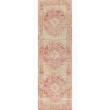 Khilana Floral Medallion Chambray Runner Rug