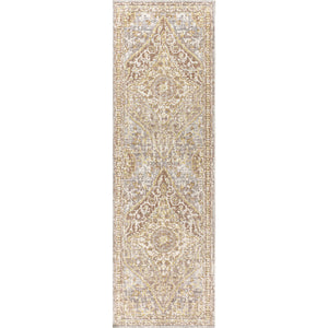 Petras Modern Ornate Medallion Runner Rug