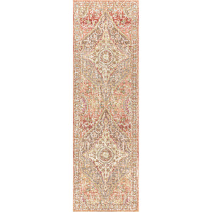 Petras Modern Ornate Medallion Runner Rug